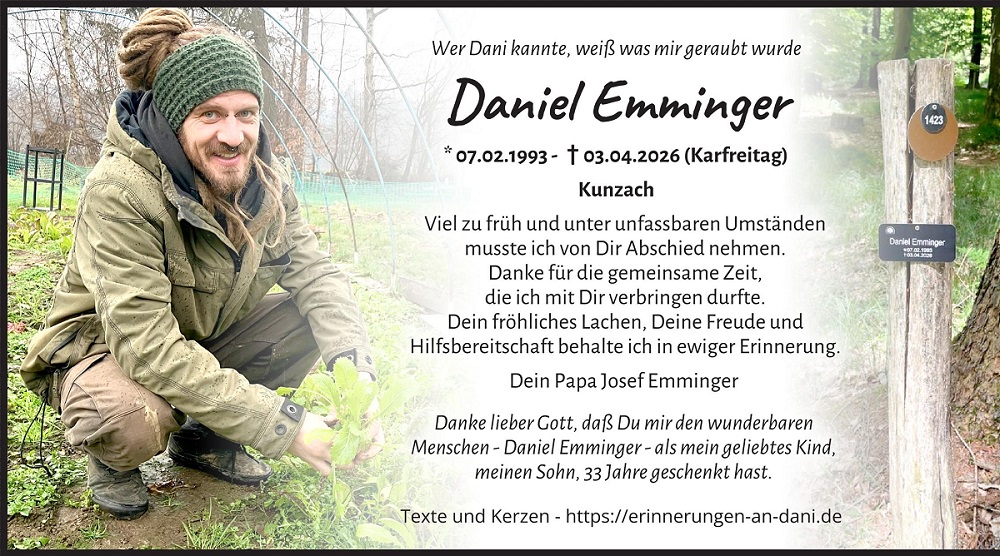 Todesanzeige Dani
